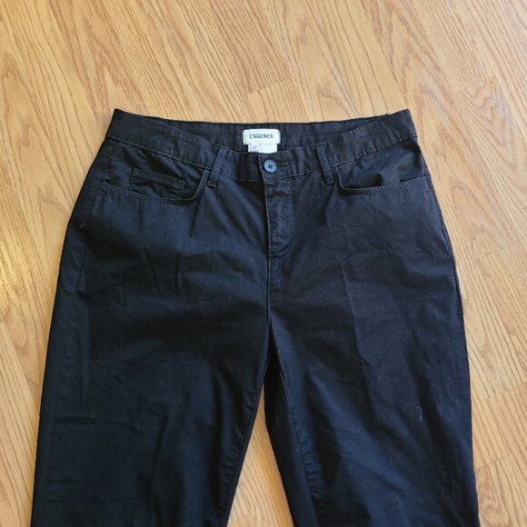 NEW! L'AGENCE MIRABEL FLIGHT PANTS ELASTIC ANKLE JOGGER STRETCH COTTON sz 27 - Picture 3 of 7
